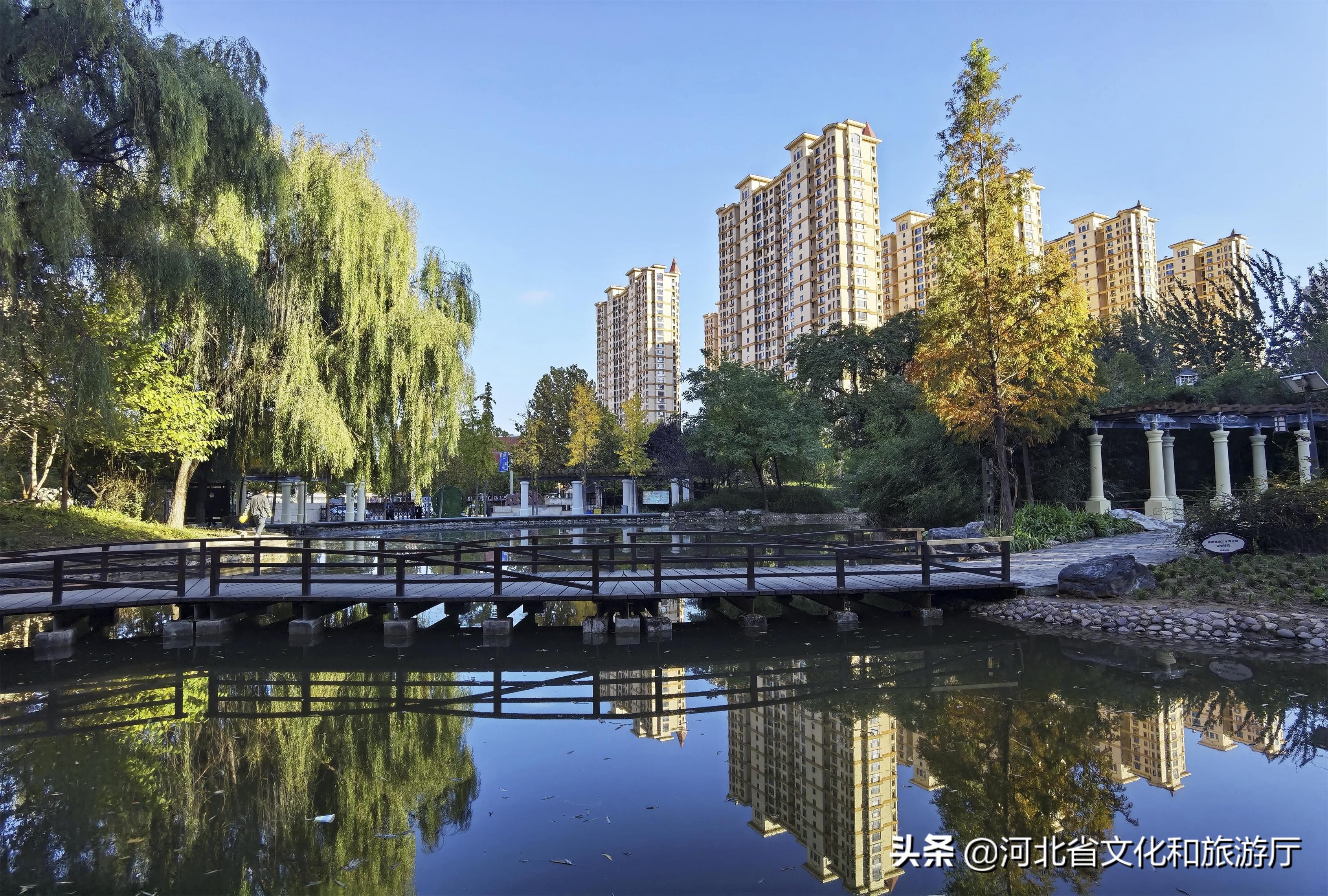 石家庄醉美夕阳,石家庄紫晶公园原址