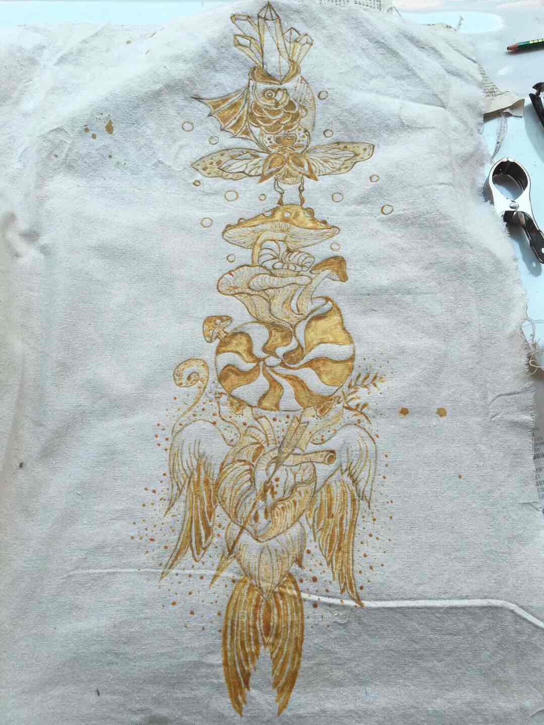 蜡染属于印染方法,蜡染传统印染工艺