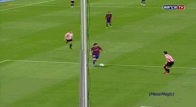 梅西精妙绝伦的过人瞬间,梅西100球神迹