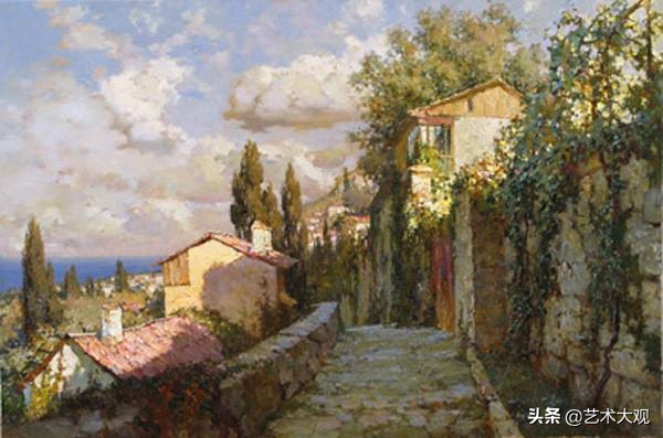 俄罗斯画家风景油画作品选集,尤里奥布霍夫人物画