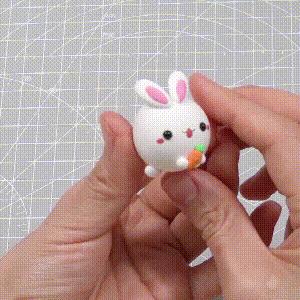 轻黏土可爱又简单的捏法,做一个简单可爱的小萌物用粘土捏