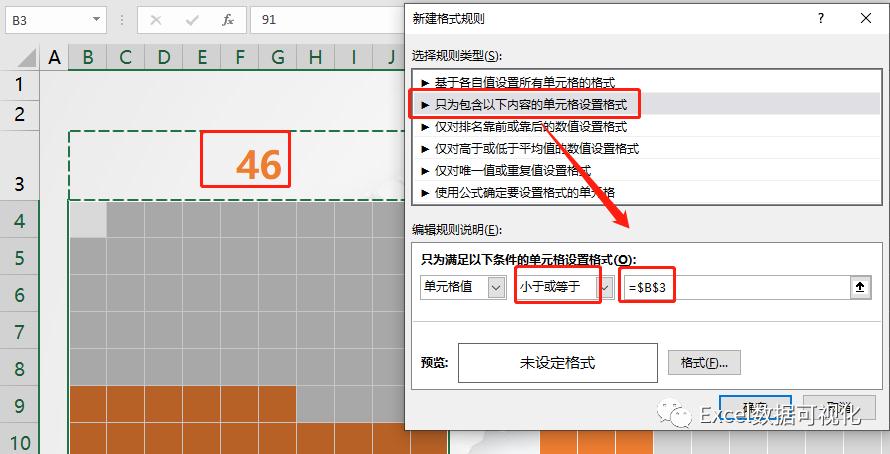 excel条件格式百分比,全是百分比怎么做图标好看