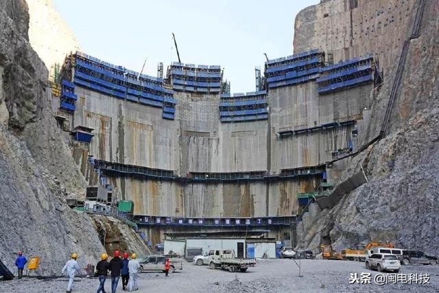 乌东德水电站大坝主体工程,乌东德大坝照片