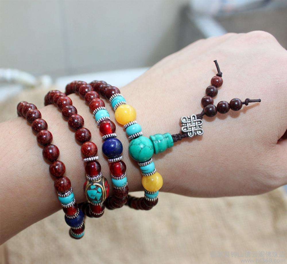 文玩手串是工艺品,值得收藏的小叶紫檀手串