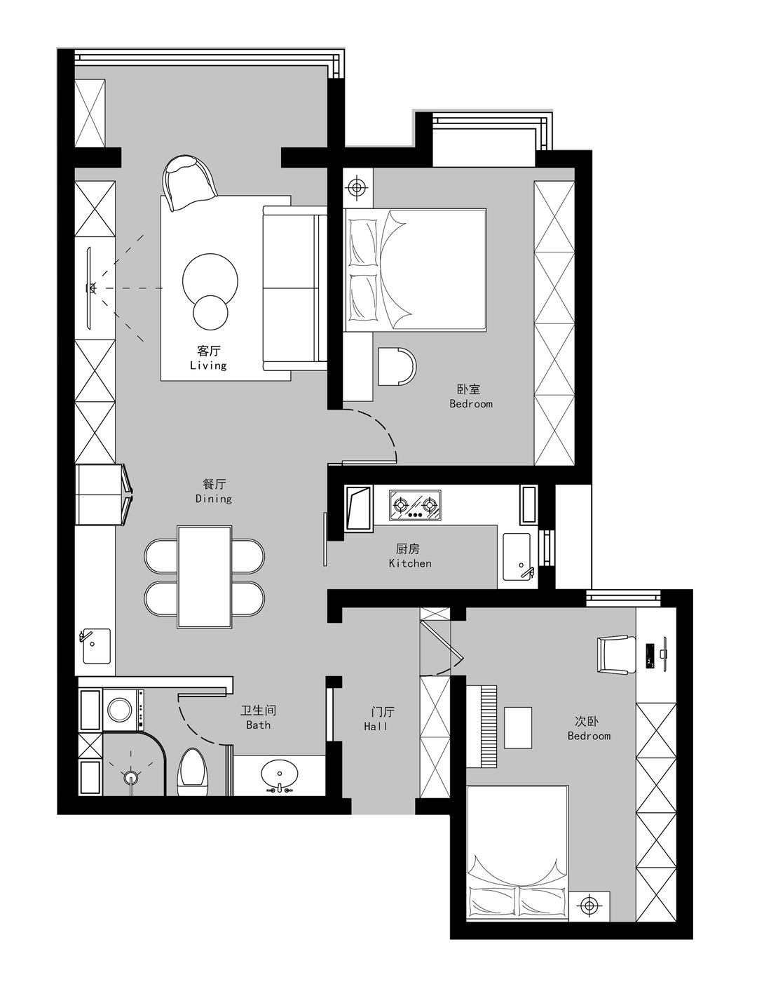 北京夫妻的断舍离装修，打满柜子做收纳，全屋奶咖色温馨又高级