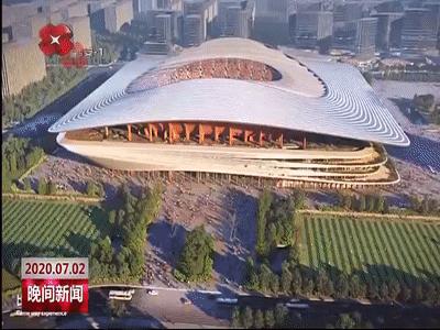 西安国际足球中心展示中心,西安国际足球中心夜景