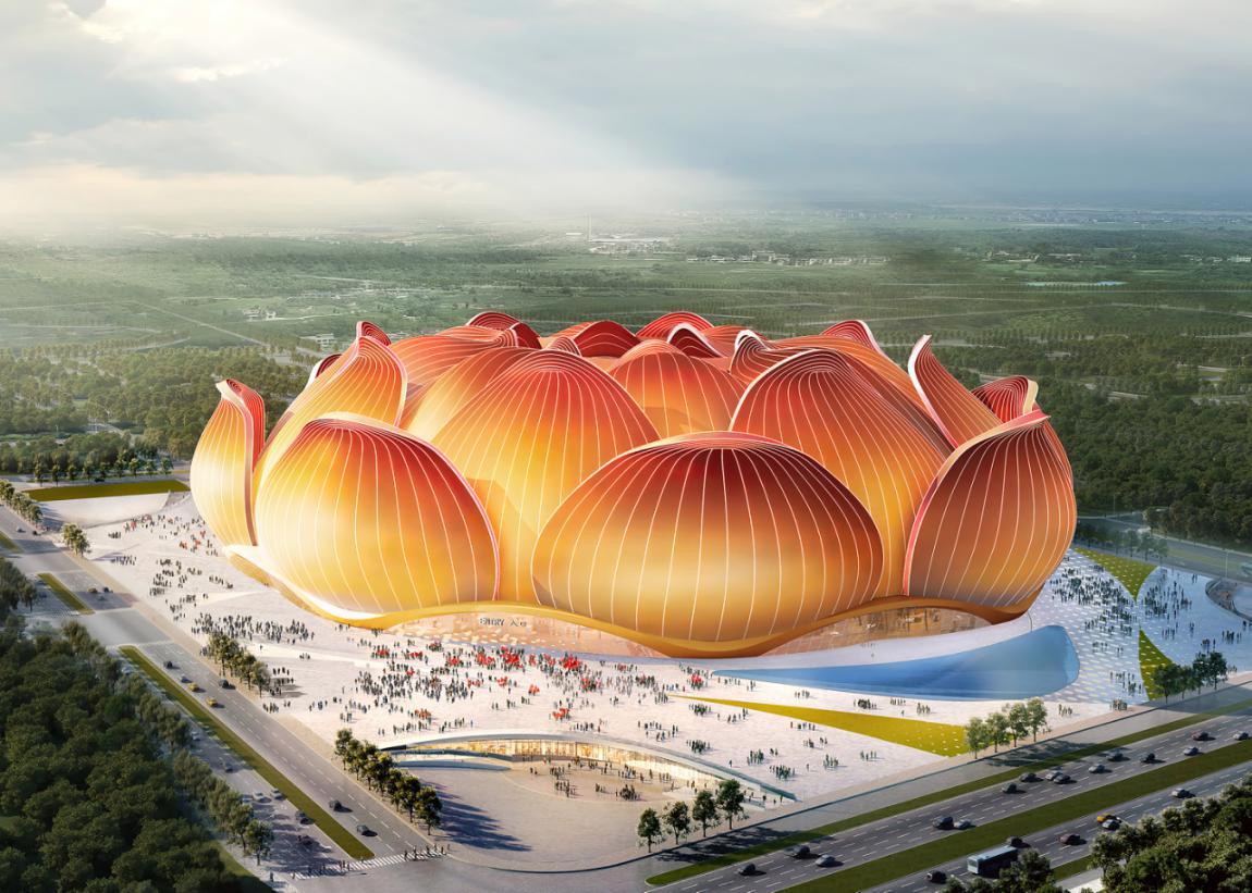 恒大首次亮相,广州恒大球场震撼亮相