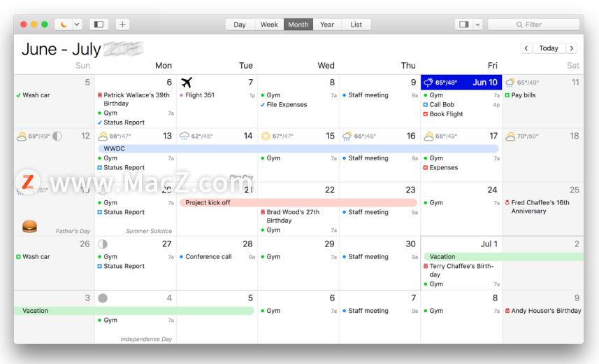 iphone和mac同步日历,怎么更好的使用苹果mac的日历
