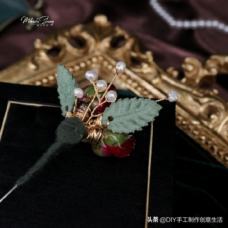 永生花首饰手工diy制作,制作永生花首饰