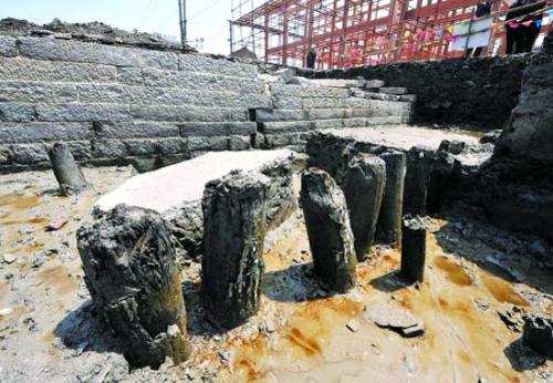 古代建筑是怎么打地基的,古代木头别墅建造过程