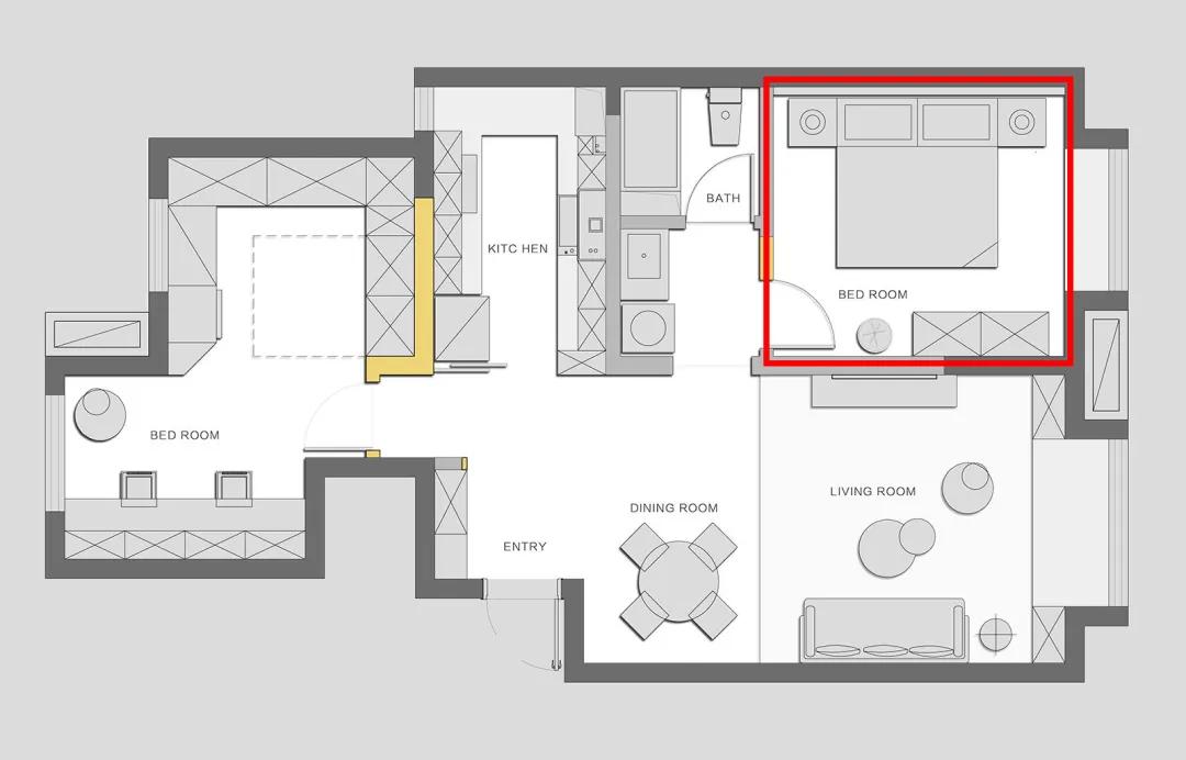 中式风格的精装房改轻奢,精装房微改极简原木风