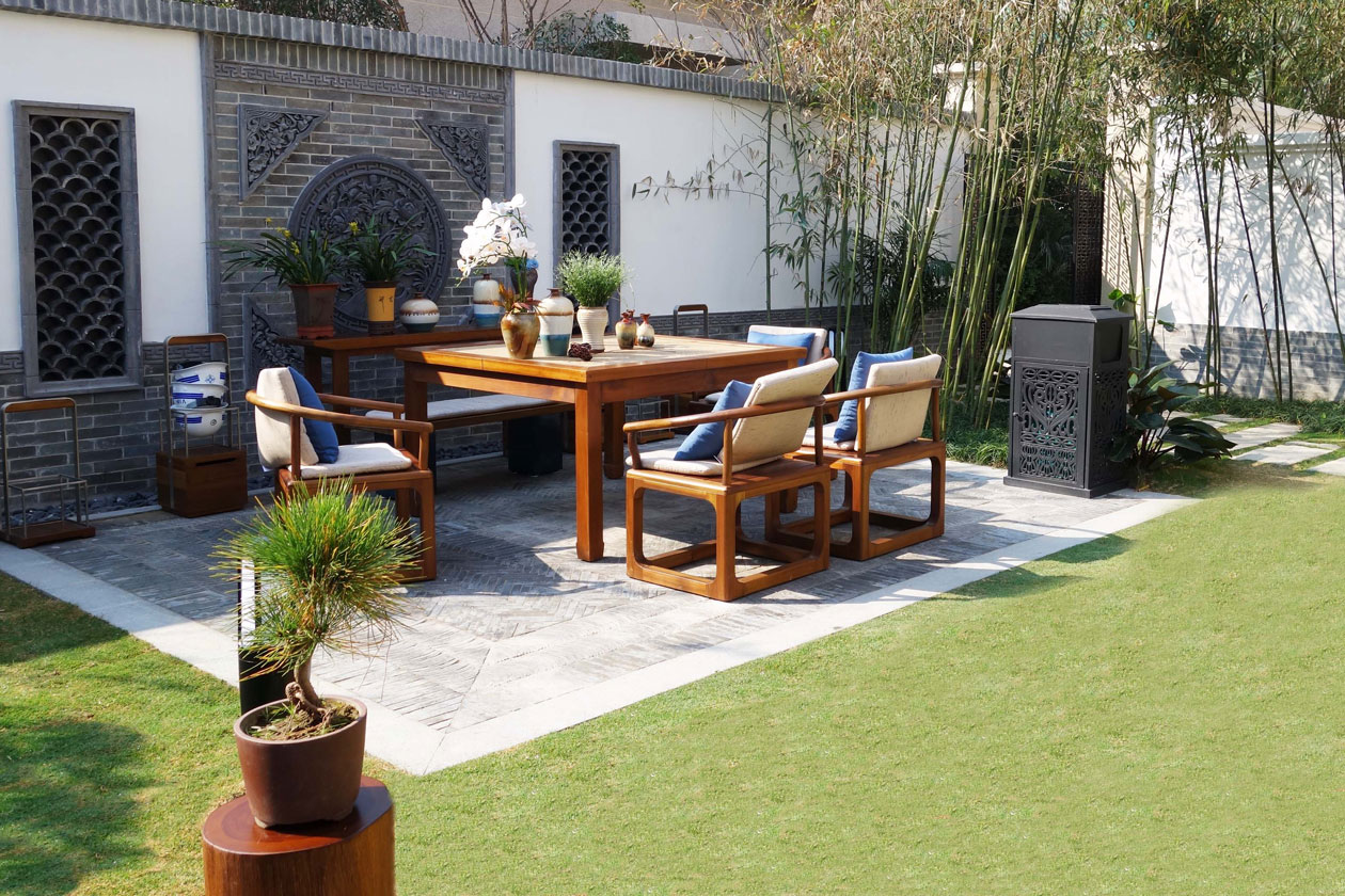 省钱又好看的100平庭院设计,别墅庭院宽8米长11米庭院设计