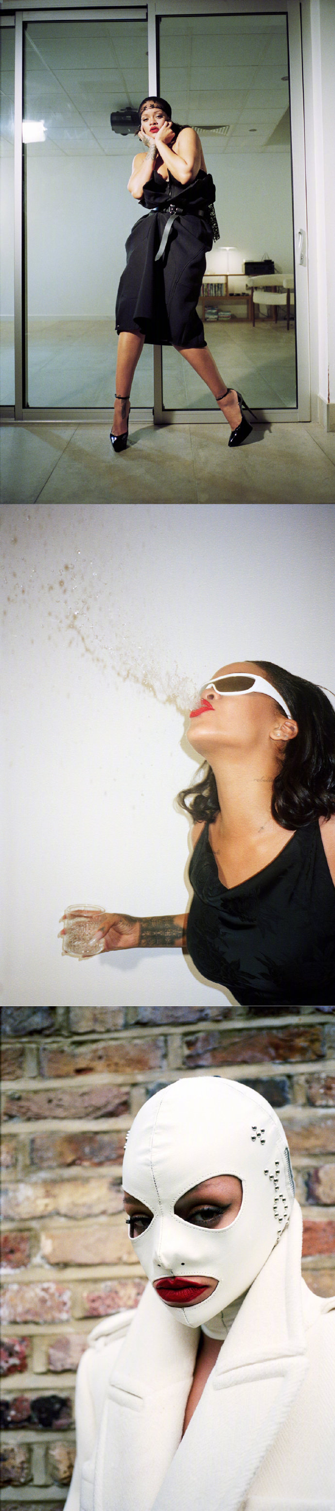 蕾哈娜写真高清图片唯美,蕾哈娜露孕肚出街豹纹外套