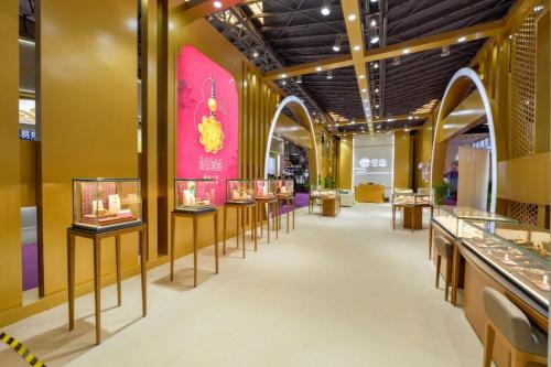 最新老庙珠宝展柜,老庙珠宝2024新款