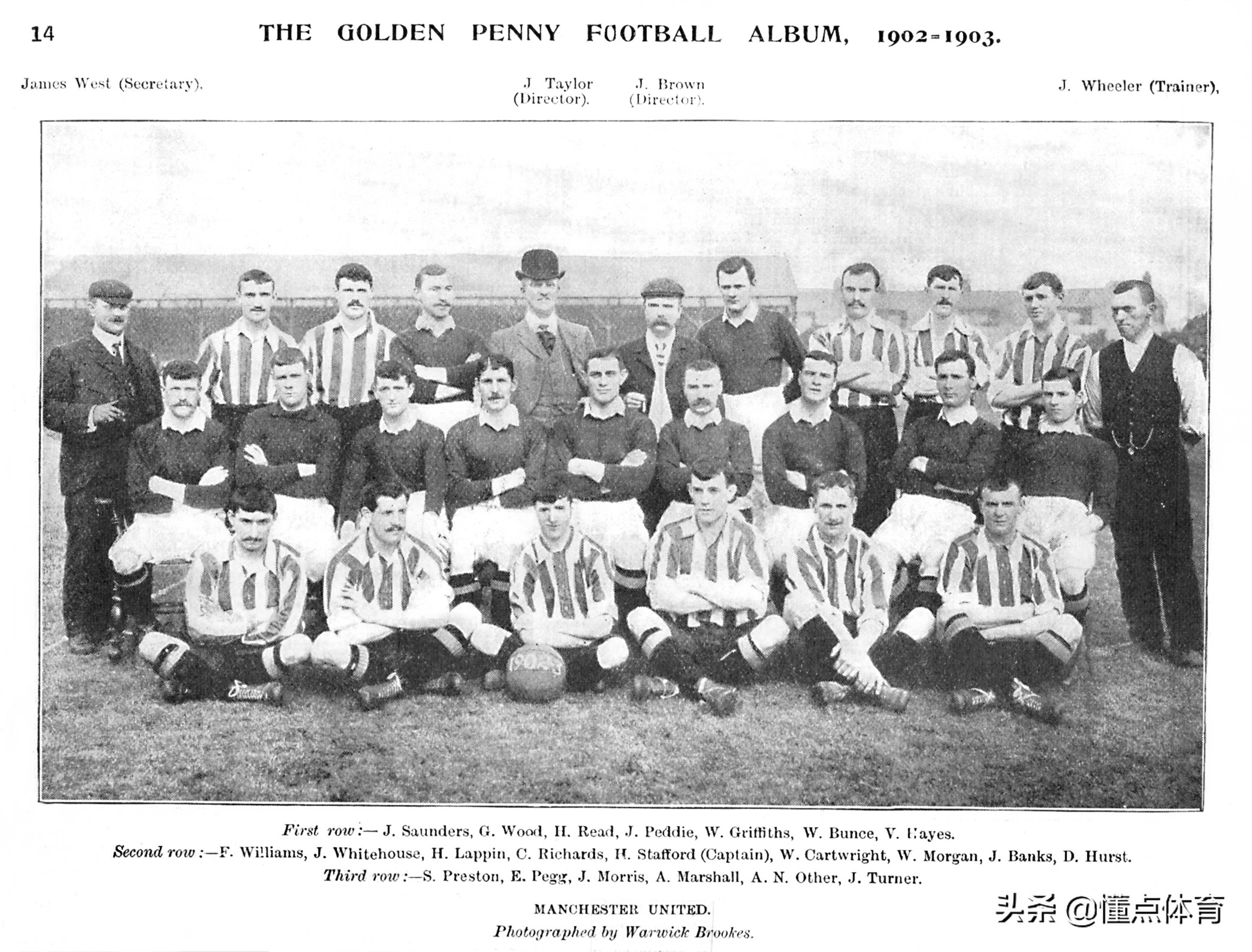 曼联传奇纪录,曼联历史二阵