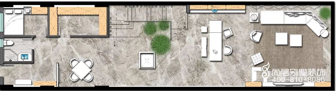 尚层作品万科高尔夫570㎡，现代美式清雅风