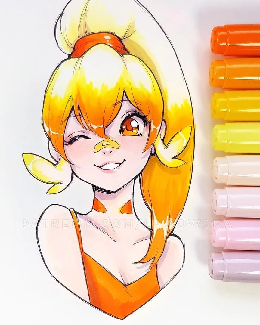 软萌可爱的动漫美少女怎么画,画可爱的动漫美少女特别简单