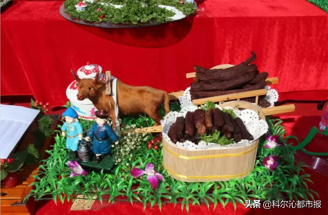 通辽百人同制牛肉干创大世界基尼斯纪录