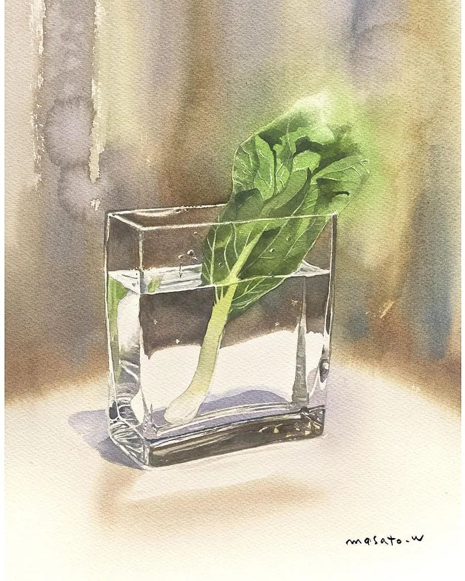 水彩大师笔下的花卉,简单唯美的水彩花卉