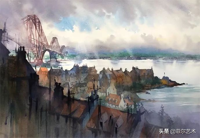 水彩意境图片欣赏,水彩颜色丰富