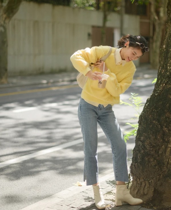 小个子秋冬款靴子穿搭,今年流行的靴子穿搭短靴