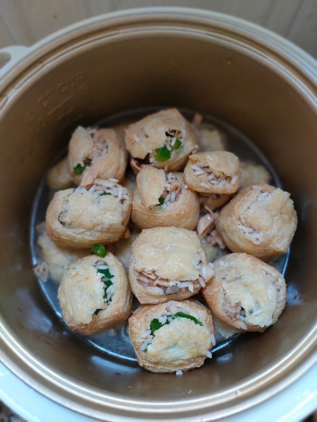 糯米饭酿豆腐最简单做法,饭酿豆腐