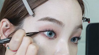 单眼皮眼妆的画法初学者视频,圆眼单眼皮内眦赘皮眼妆画法