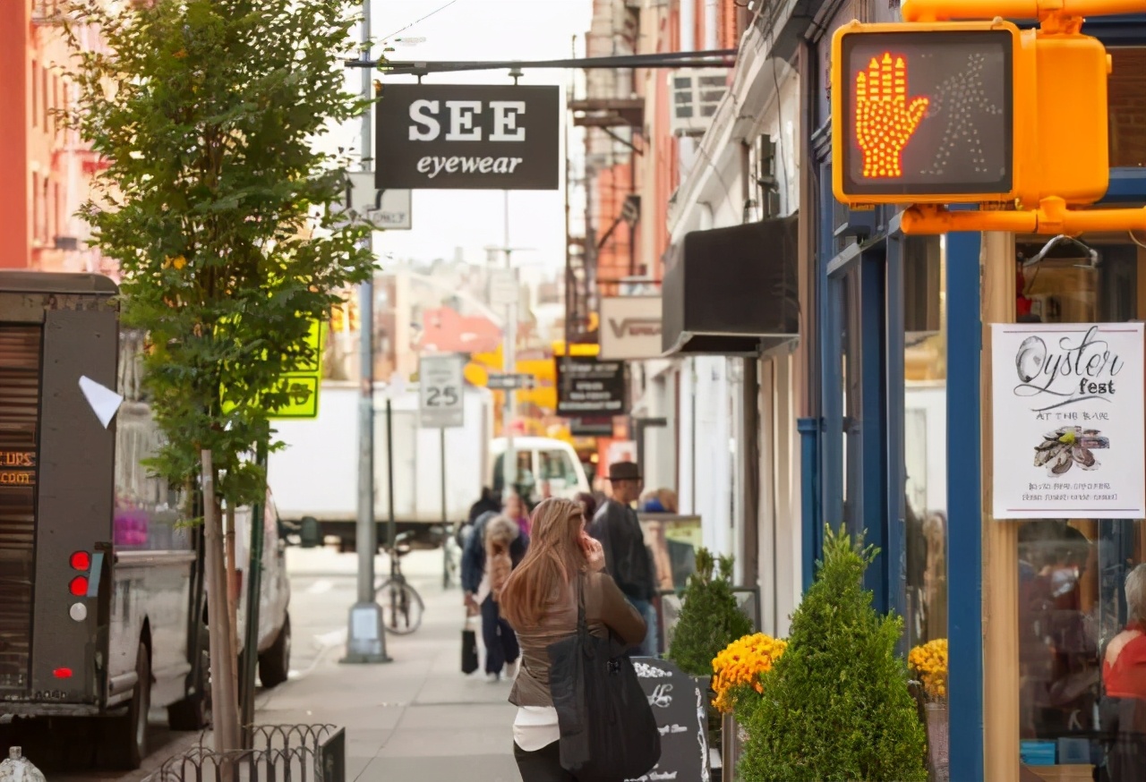 美国纽约的曼哈顿,纽约曼哈顿岛全景