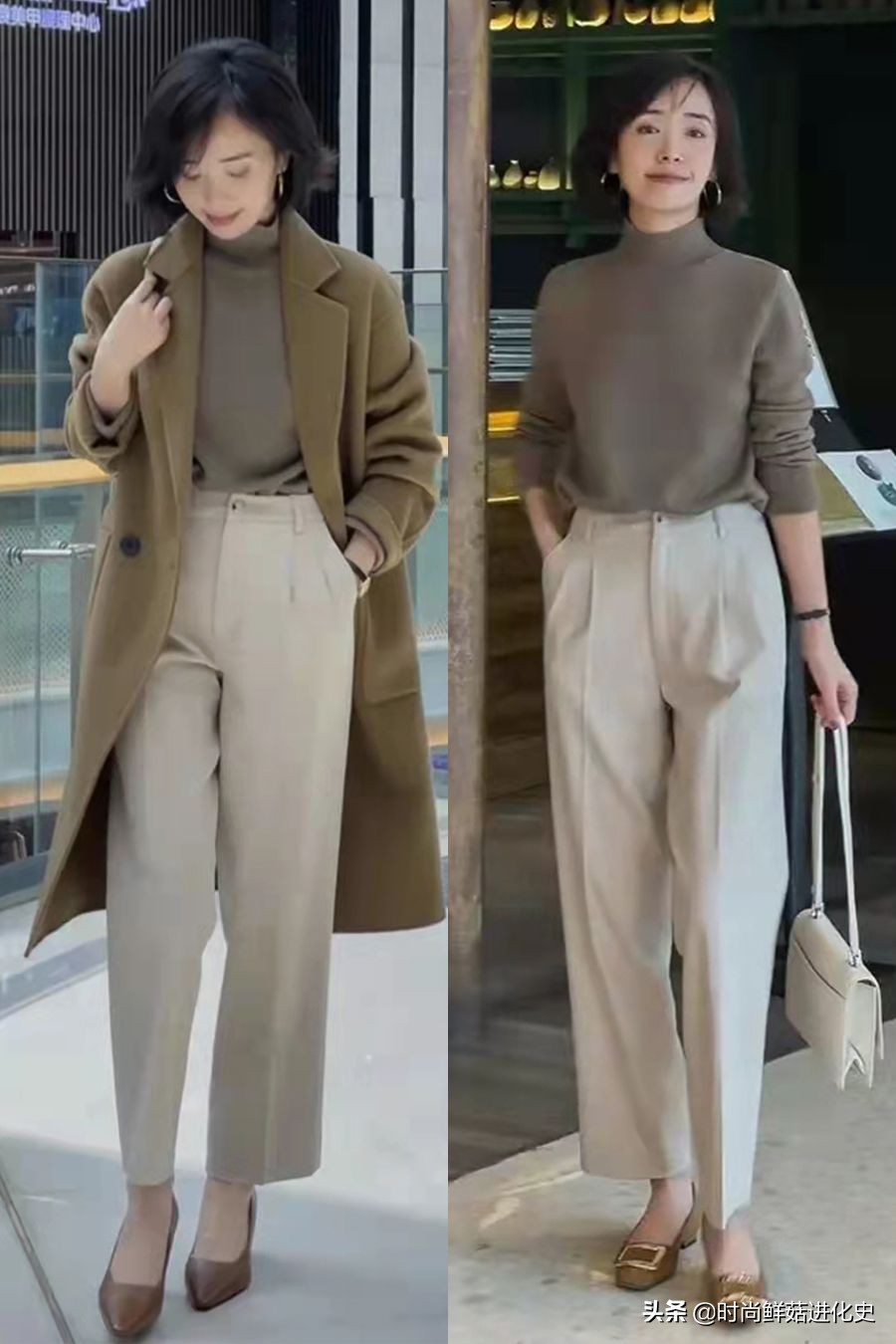 50岁高档女羊绒衫内搭,40岁女人洋气羊绒衫