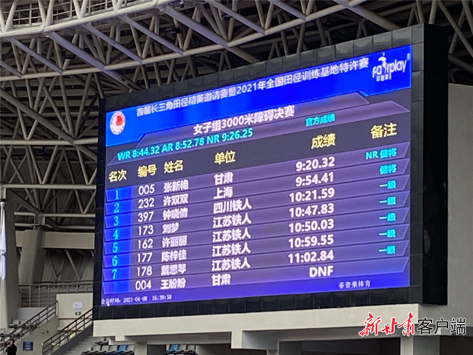 这一跑，提气！陇西姑娘张新艳打破全国纪录并达奥运A标