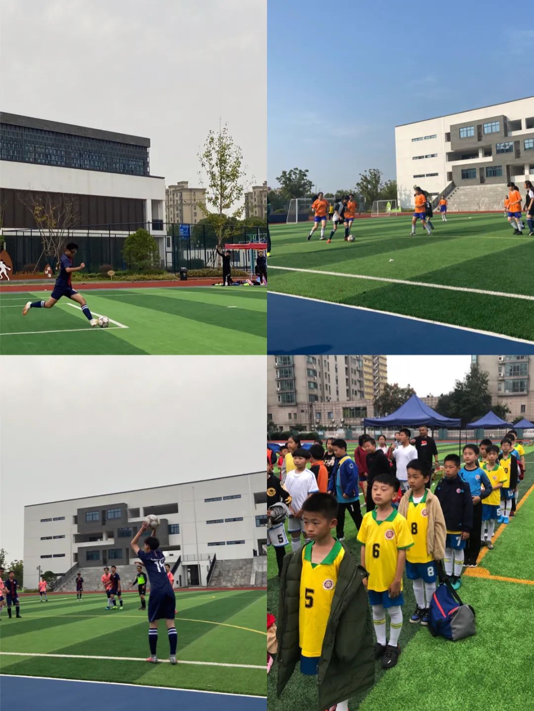 全校热烈欢迎足球队载誉归来,祝贺校园足球联赛开幕式圆满成功
