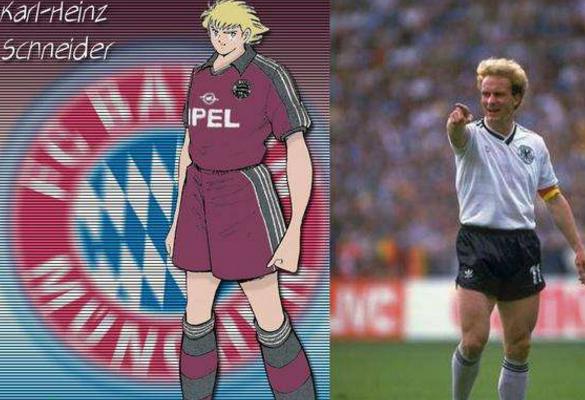 足球小将漫画原型,足球小将人物画法