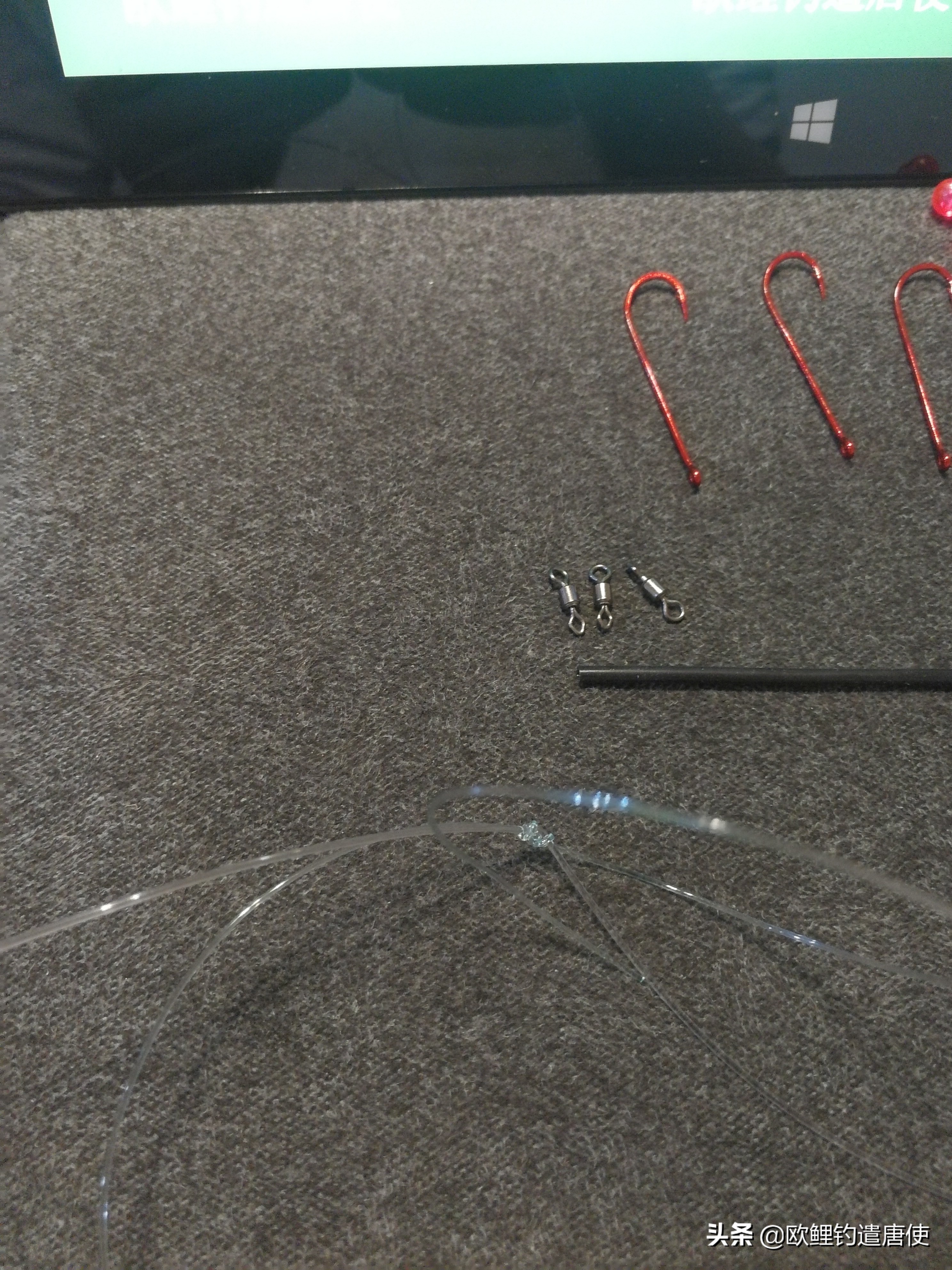 海竿钓鱼绑串钩用什么鱼料,海竿串钩线组浮漂正确绑法图解