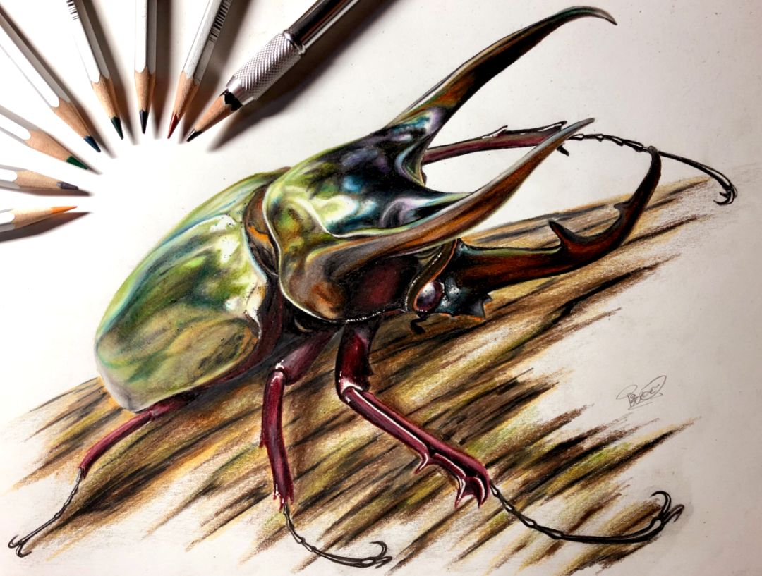 失明女孩铅笔画,保护视力守护心灵素描画