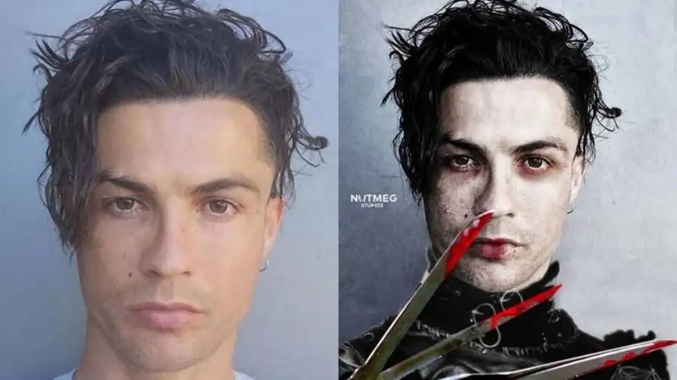 c罗2018新发型,c罗换了一个新发型图片