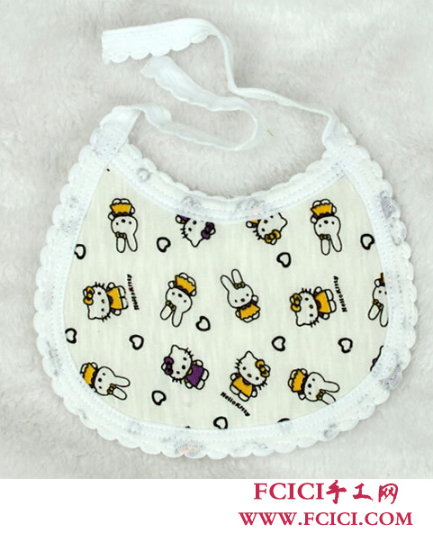 围嘴儿怎么制作,儿童围嘴裁剪方法