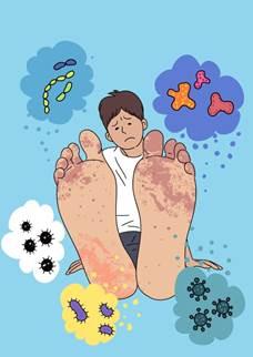 顽固性脚气脱皮瘙痒怎么治,脚上起水泡痒怎么确定是脚气