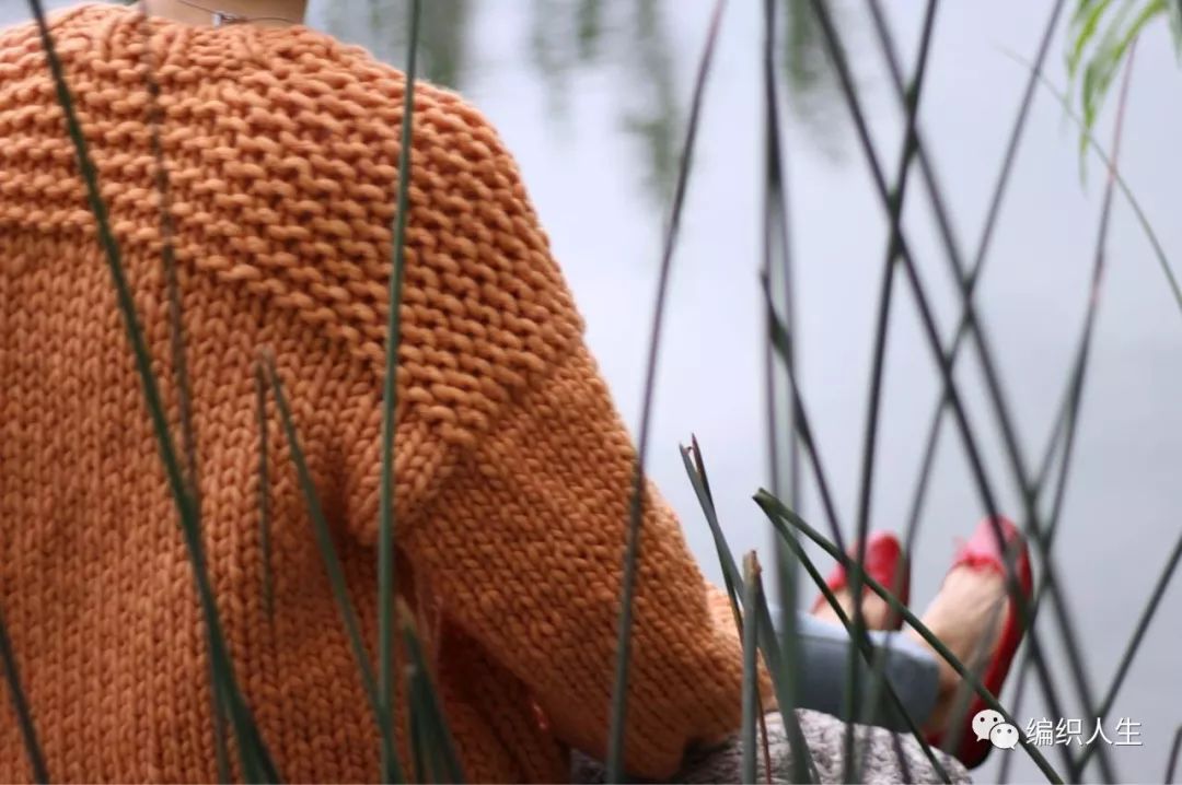 手工粗棒针草莓加厚外套毛衣开衫,粗线棒针女毛衣开衫修身中长款