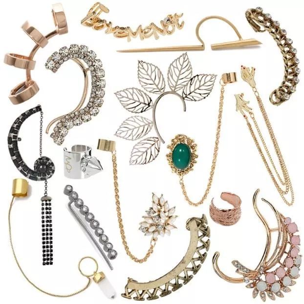 耳夹高级感珍珠,精致耳夹高级感珍珠元素