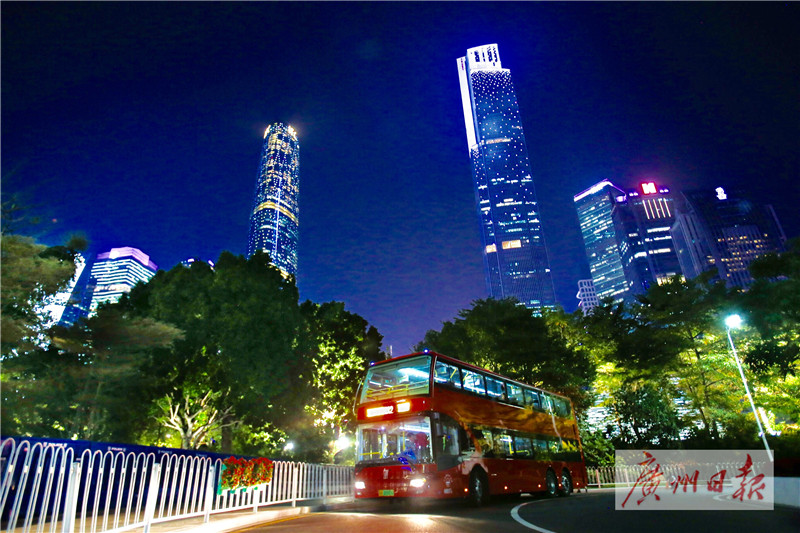 珠江新城夜游巴士,珠江新城夜游双层巴士怎么坐