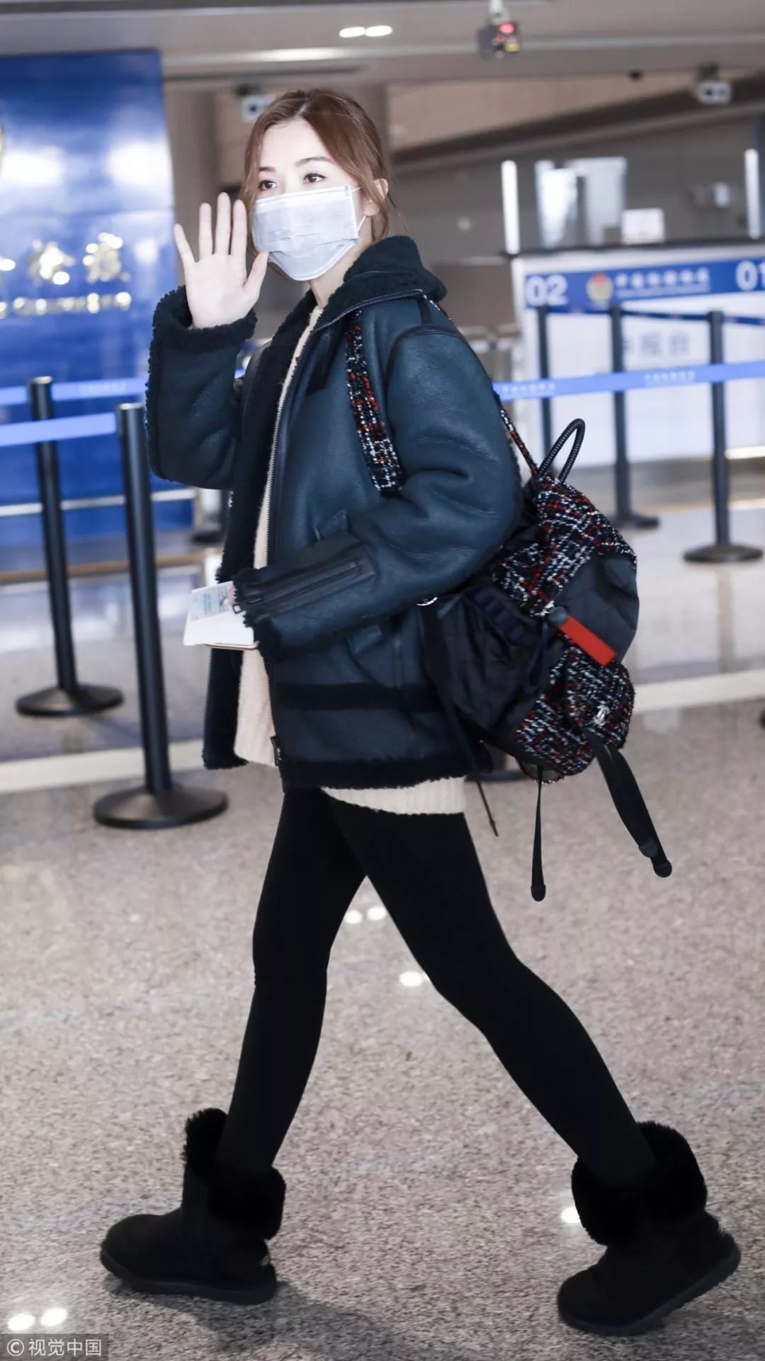 半筒靴女冬加绒毛毛鞋,毛毛靴运动女网红爆款