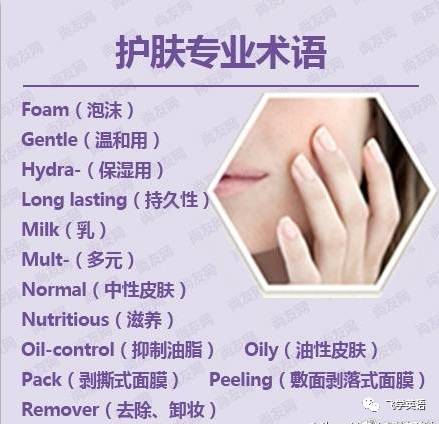 化妆术语英语,化妆英语怎么说