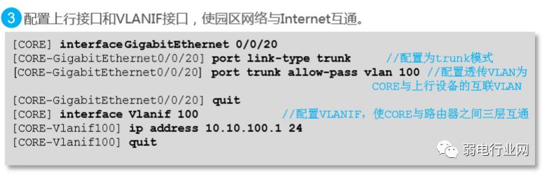 配置华为交换机的完整步骤,一个完整的项目网络配置