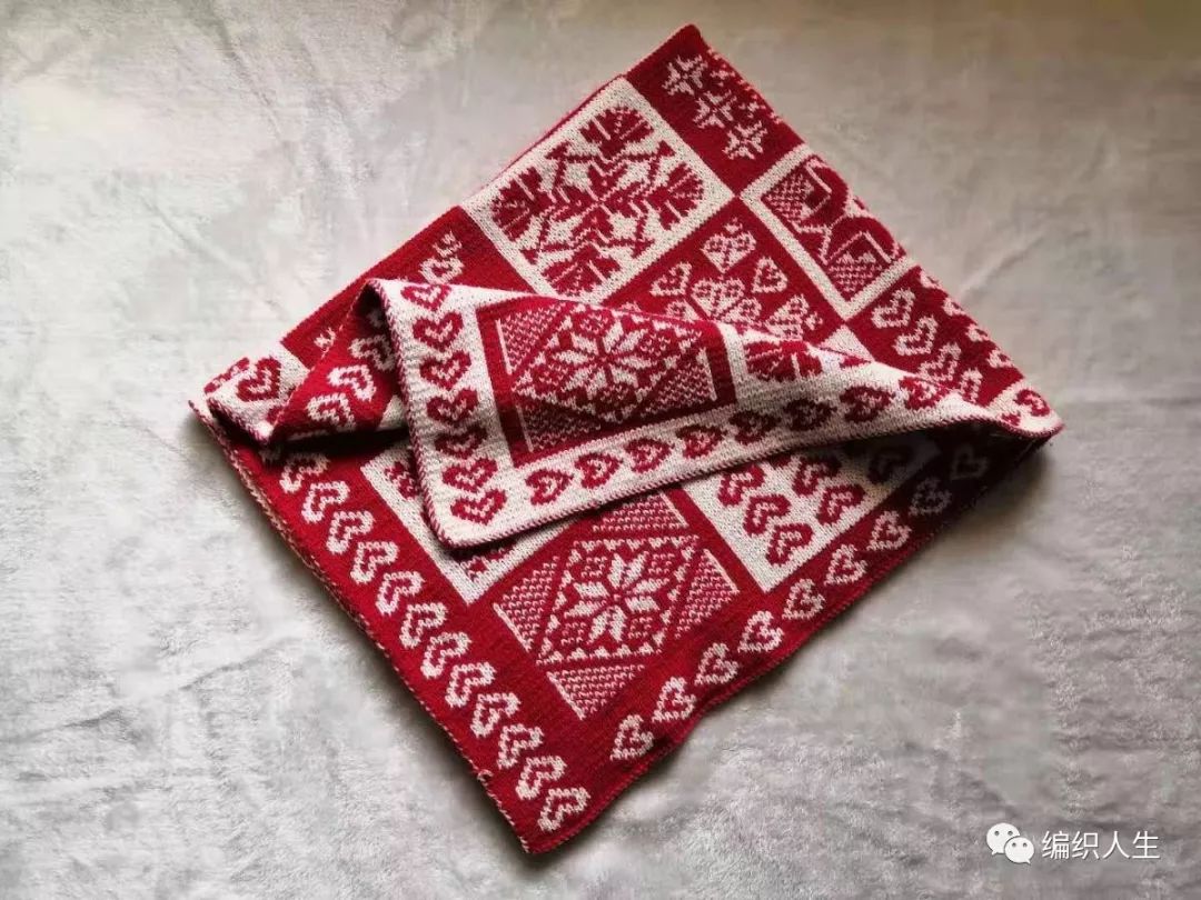 棒针双面提花编织视频教程,提花花样编织完整教程