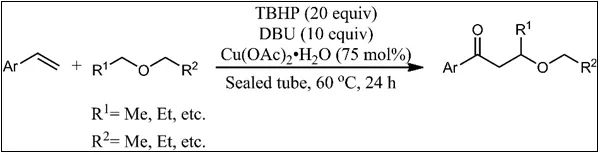 研究发现苯乙烯与开链醚的转化反应