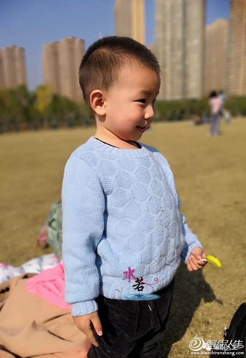 儿童棒针插肩袖毛衣教程男孩,马海毛棒针毛衣圆领子的织法