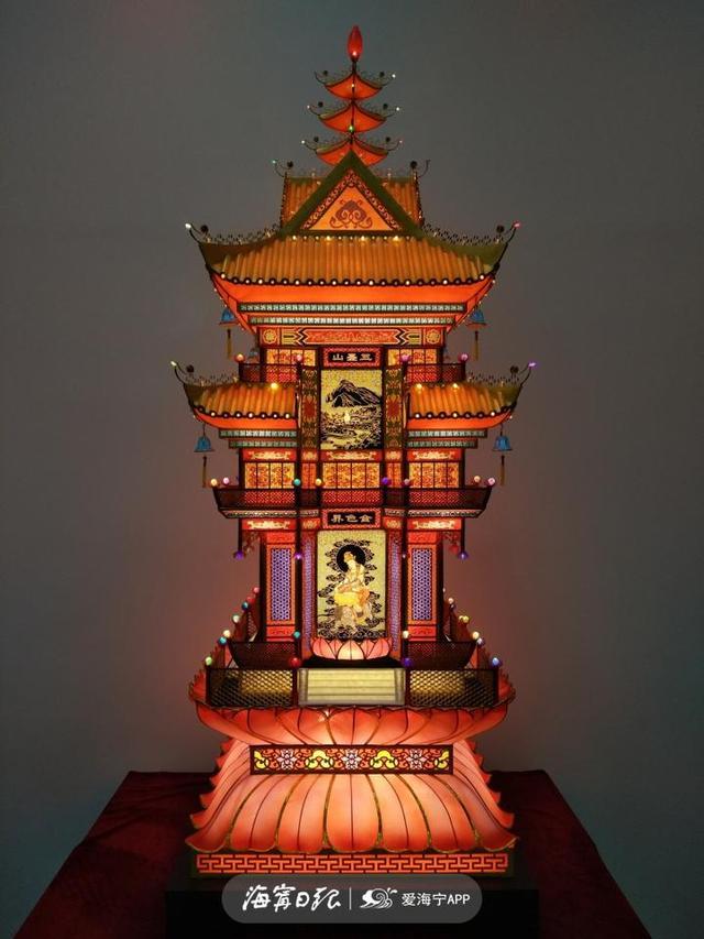 独具匠心！海宁90后小伙针刺千万余针做了一件灯彩