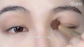 ins日杂清透眼妆适合居家的小仙女,教你两分钟就能搞定的眼妆画法