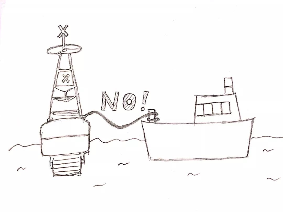 海上航标怎么固定在海上,海上各种航标