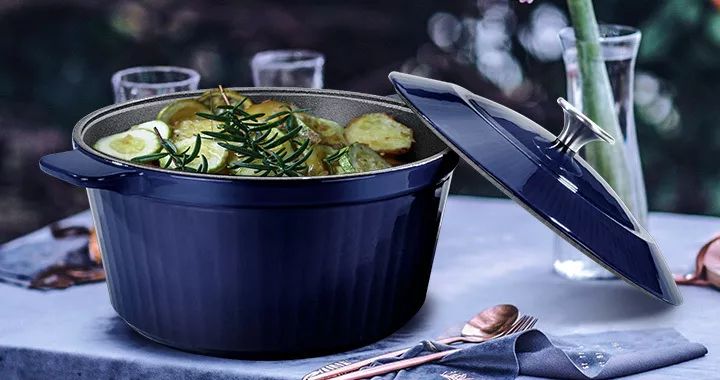 网红珐琅盘子,高颜值花瓣珐琅锅